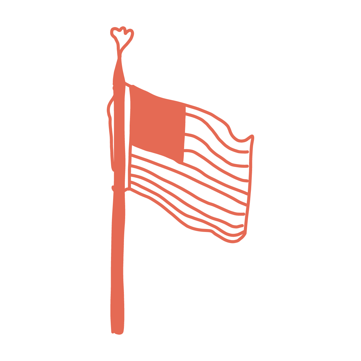 illustration of a flag